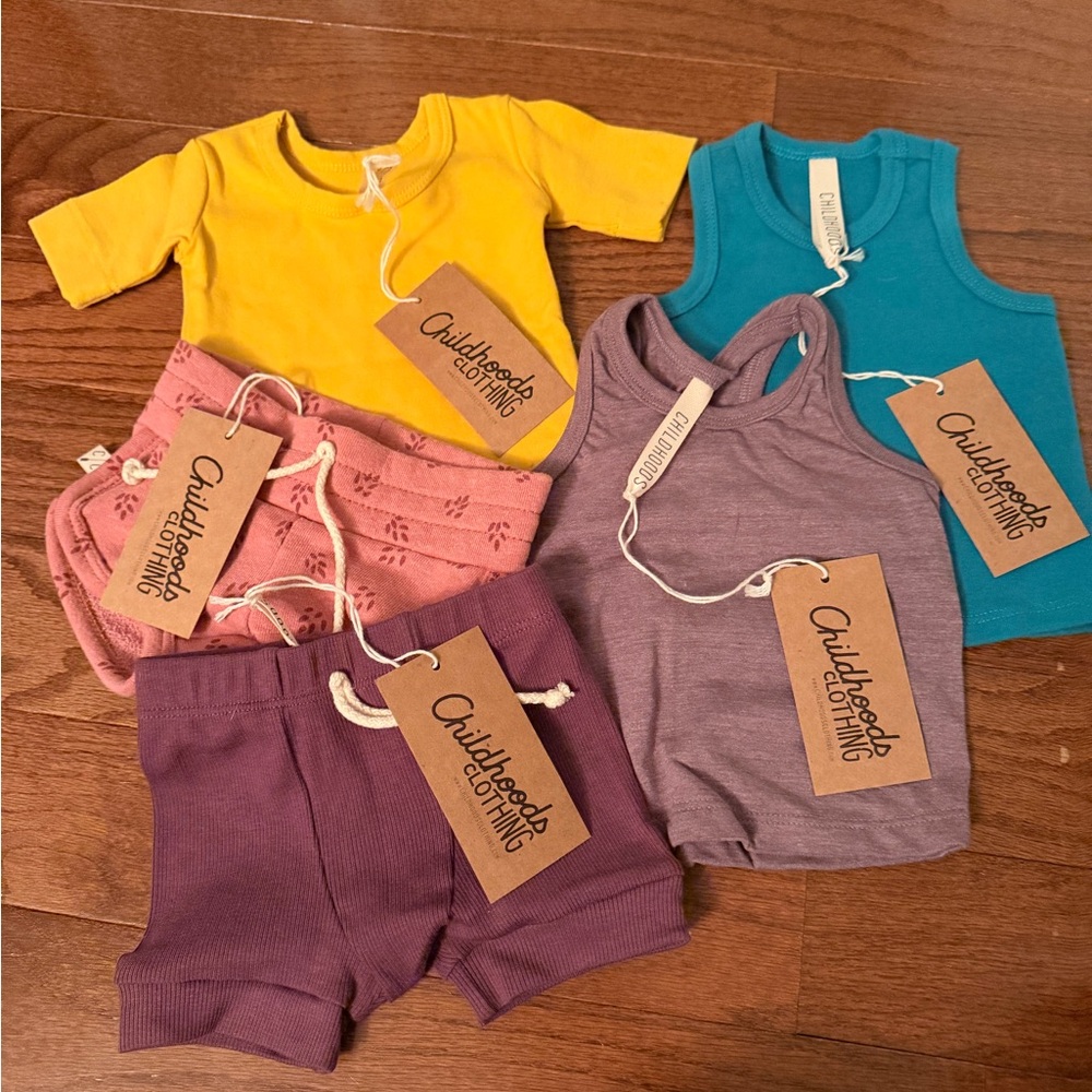 All NWT Childhoods Clothing Set. 5 pieces, 3-6mo.